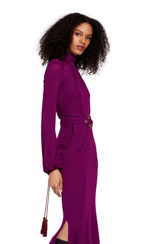 RC Belted midi dress CYCLAMEN LQT127-JJ035