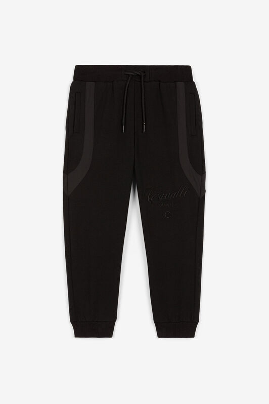 JU Logo-Embroidered Sweatpants Black OJT245-ISA2J