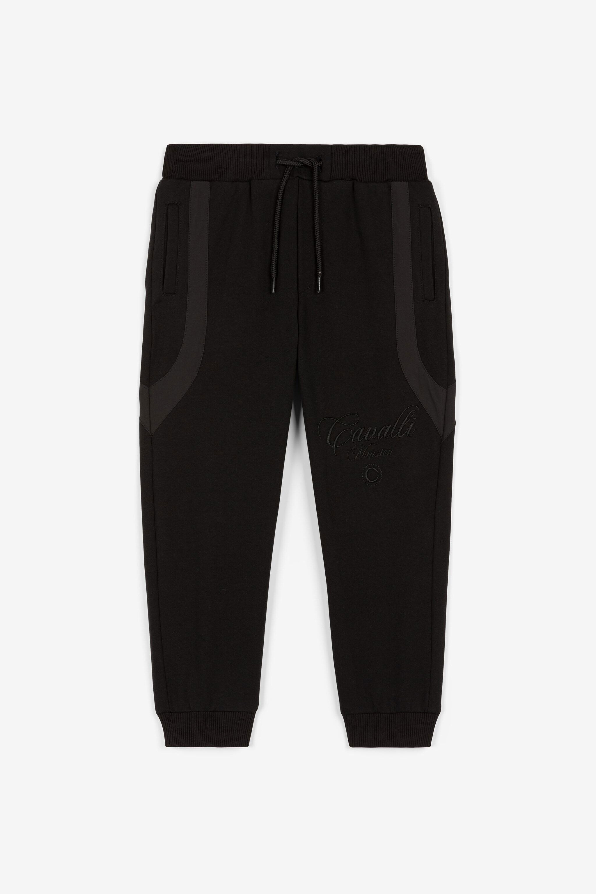 JU Logo-Embroidered Sweatpants Black OJT245-ISA2J