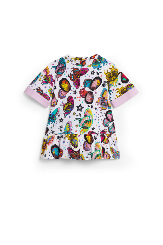 JU Space Butterfly print jersey dress MILKY/MULTICOLOR IJT155-JFQ86