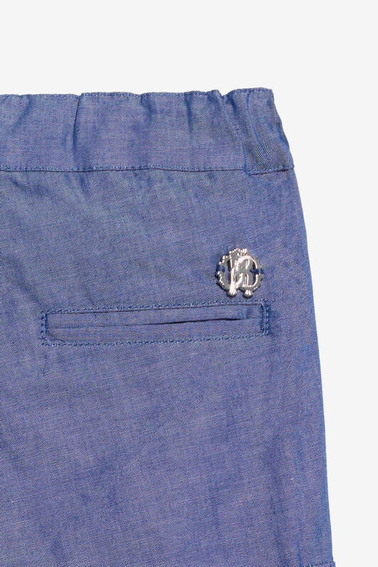 JU Blue Denim Cargo Jeans MEDIUM BLUE WJJ202-DL013