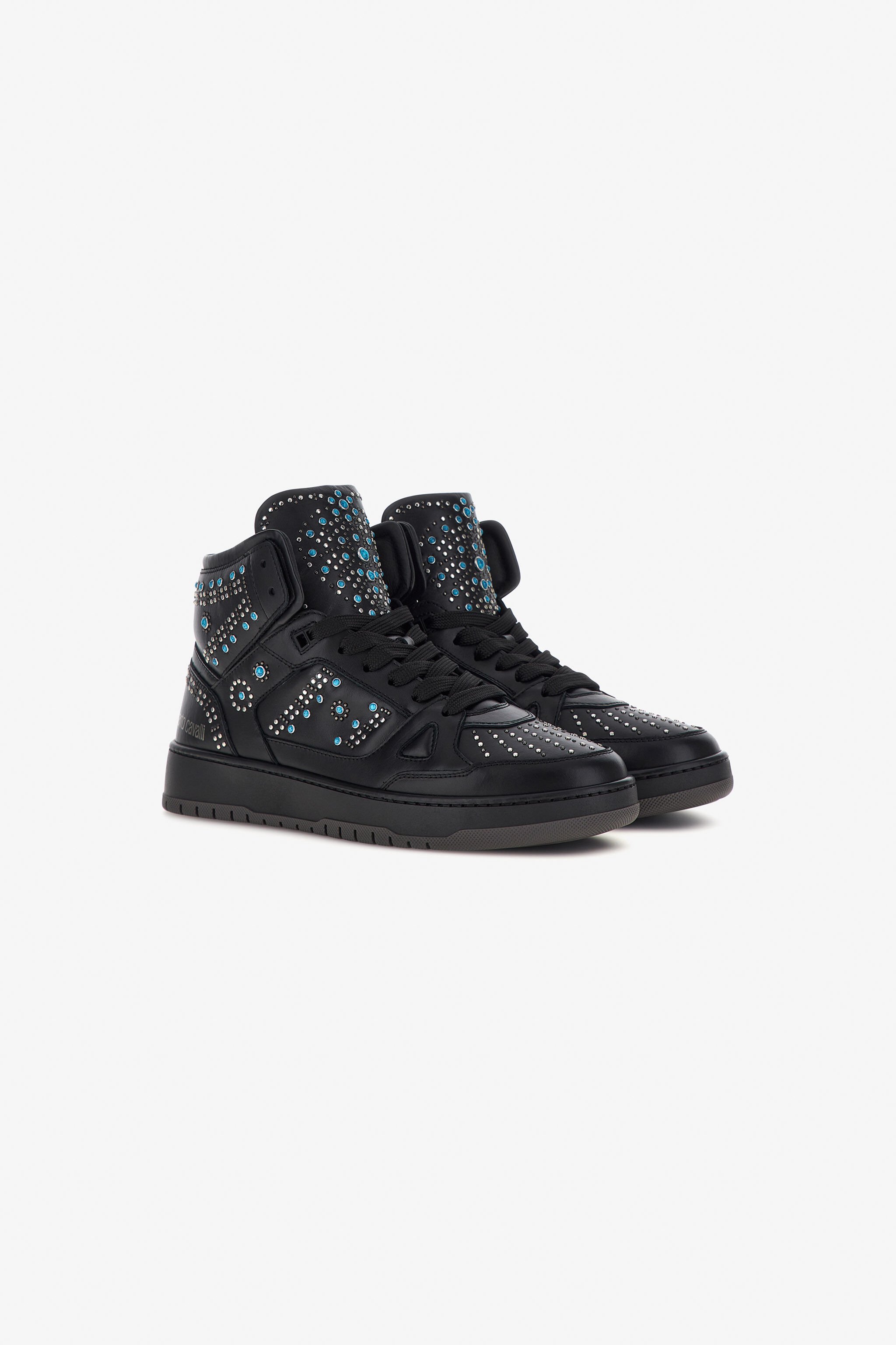 RC High-top sneakers with studs Black RRS019-PZB24