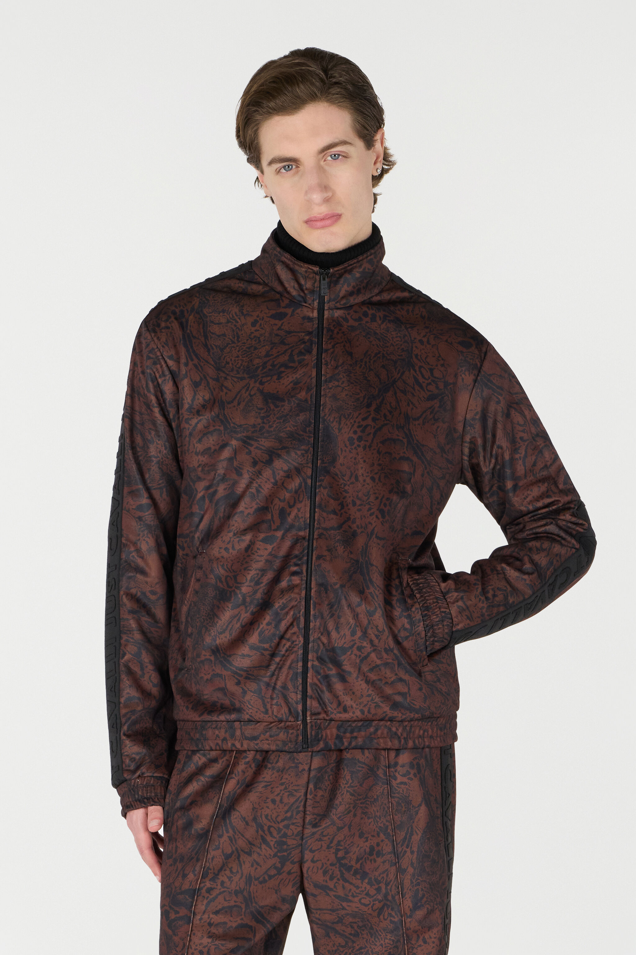 JC Jacket With Jaguar Print Purple TFT050-TF067