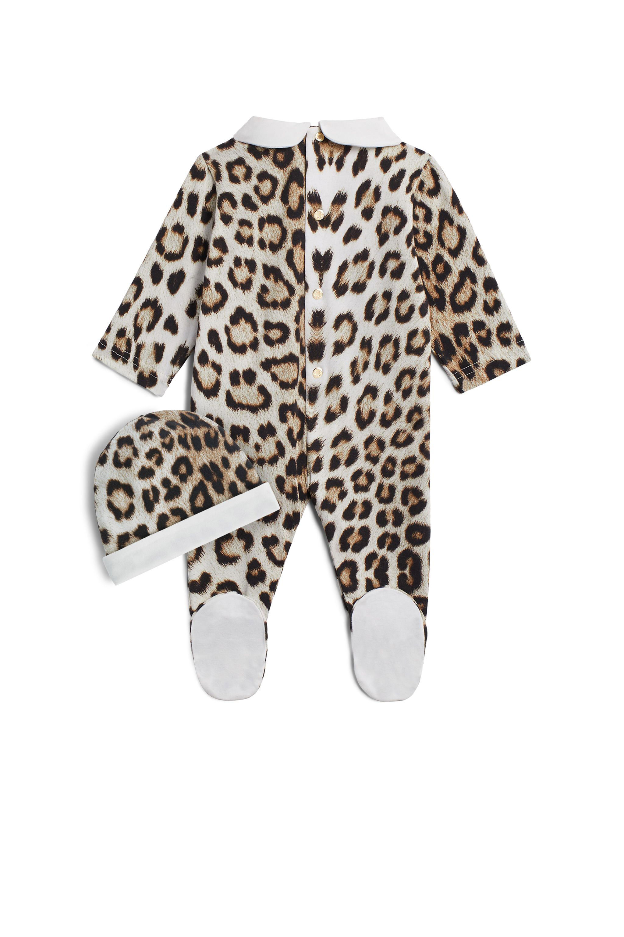 JU Natural Jaguar print newborn kit BEIGE/MILKY/BLACK IJT812-JFQ64