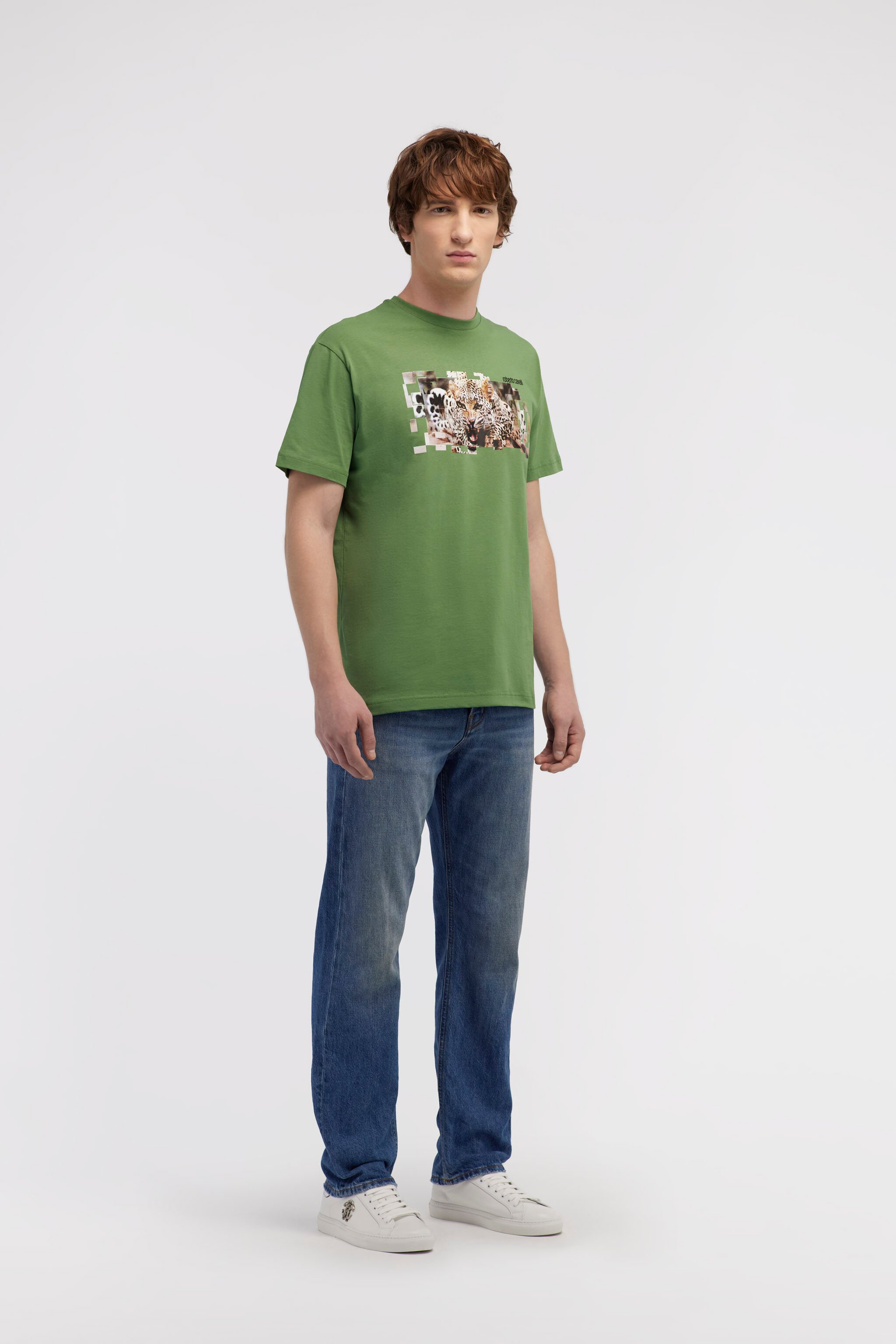RC T-shirt with Jaguar logo and print Green NOT60K-JD060