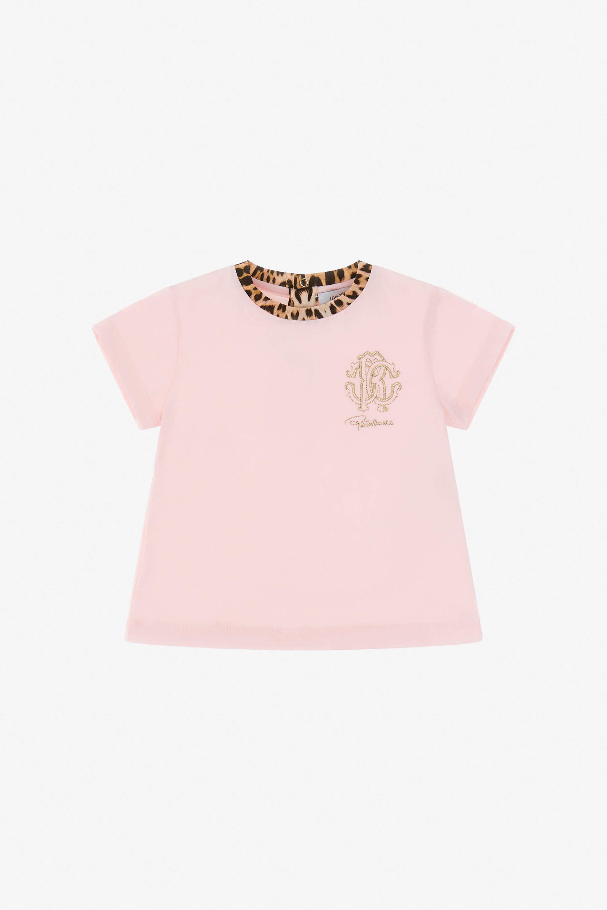 JU T-shirt con Logo RC Rosa TJT603-JD001