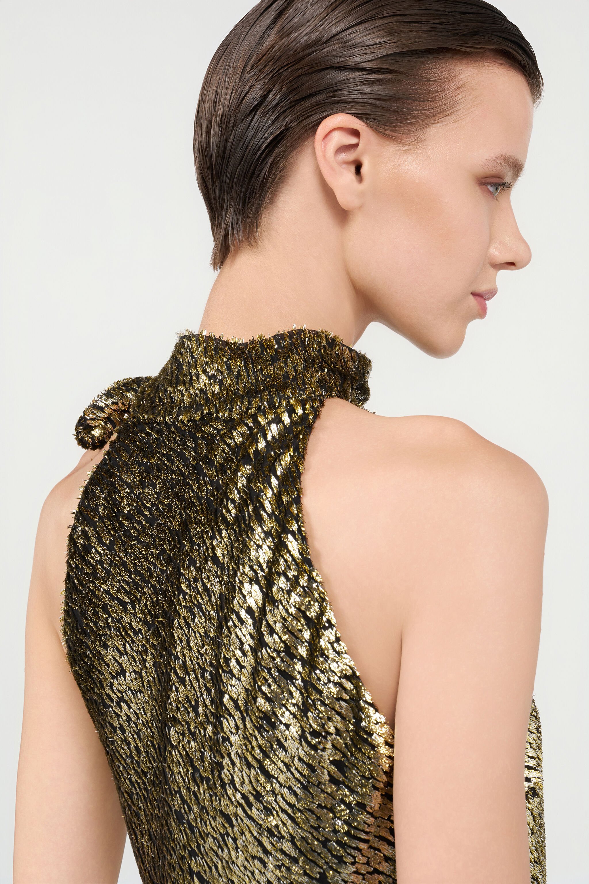 RC Fil Coupé Top With Leopard Motif LIGHT GOLD WKT611-FT060