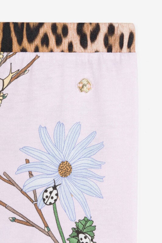 JU Legging en coton à imprimé floral JU Legging en coton à imprimé floral Violet RJT20I-JFH89