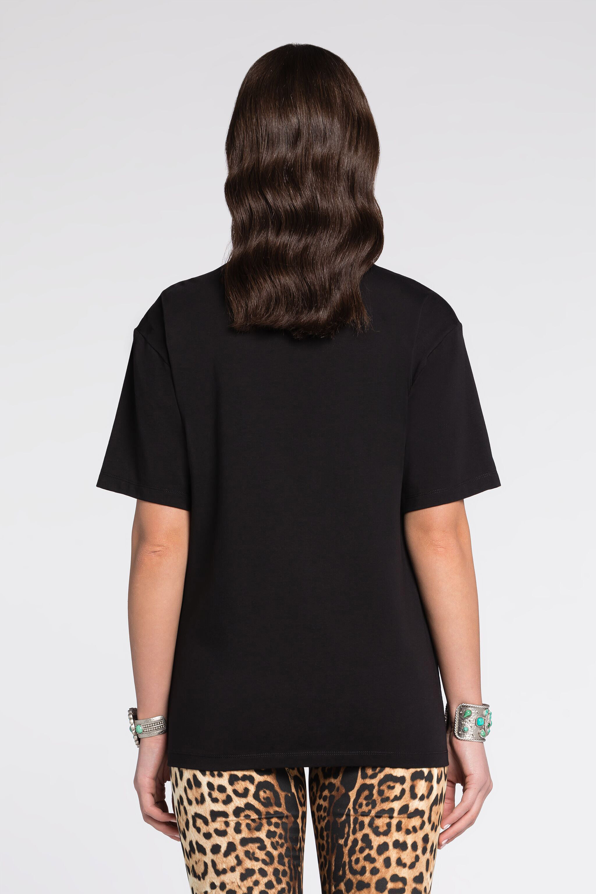 RC Mirror Snake Cotton T-Shirt Black RKR600-JD062