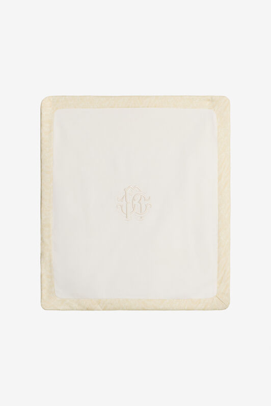 JU Monogram Zebra Print Blanket IVORY WJT805-JFR11