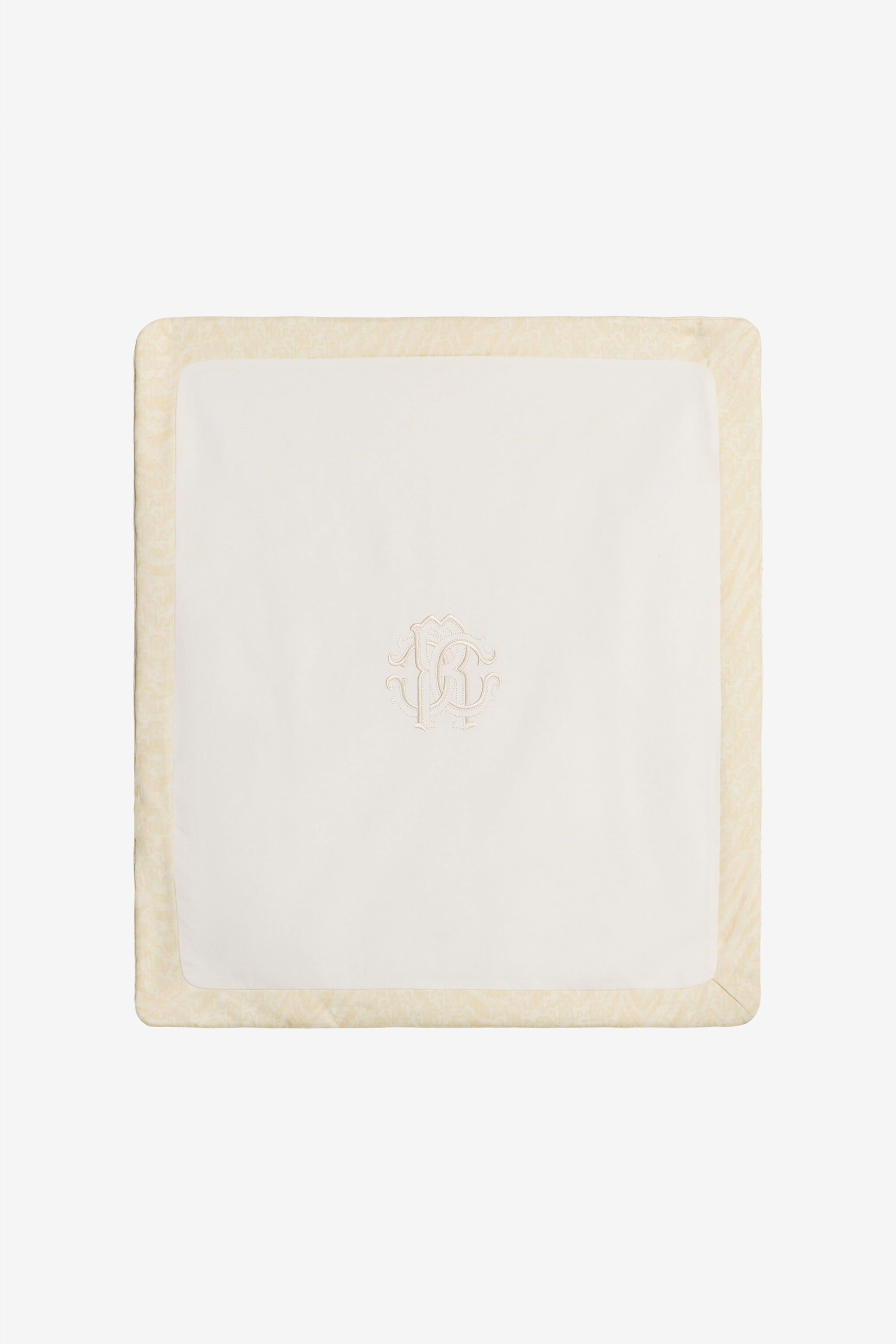 JU Monogram Zebra Print Blanket IVORY WJT805-JFR11
