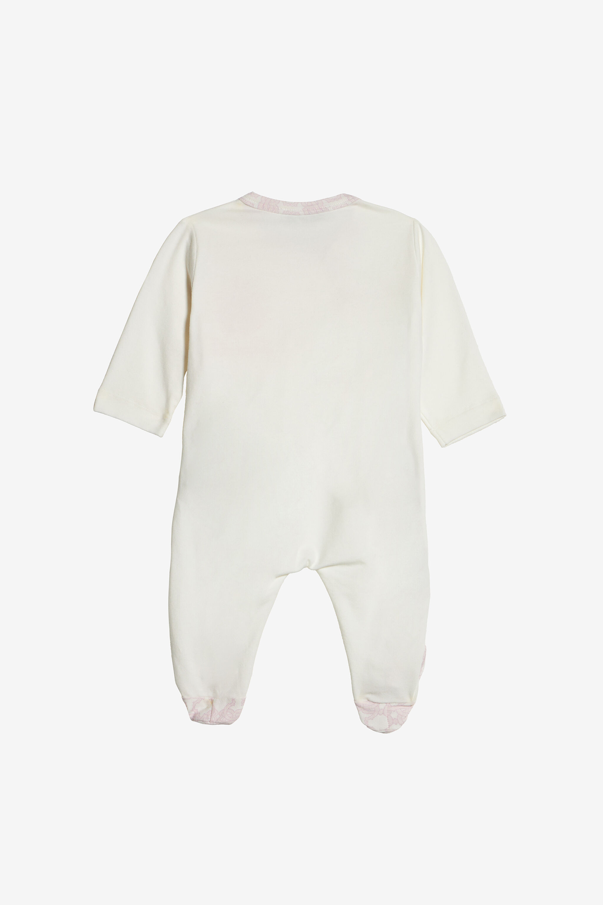 JU RC Monogram Cotton Babygrow Set White RJT850-JD001