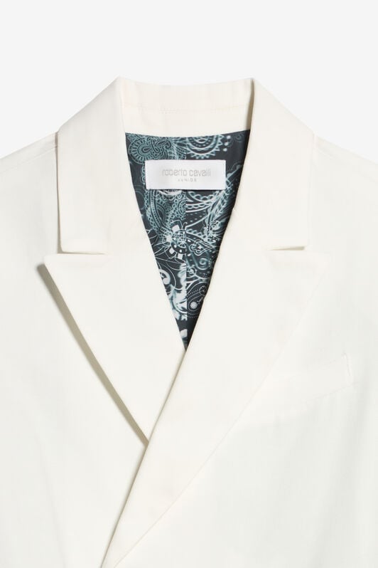 JU Veste élégante à double boutonnage OPTICAL WHITE WJT40S-CHO05
