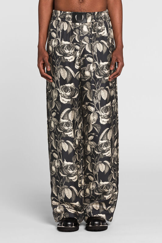 RC Pantaloni dritti a fiori RC Pantaloni dritti a fiori SEPPIA/BLACK PNT219-4QF03