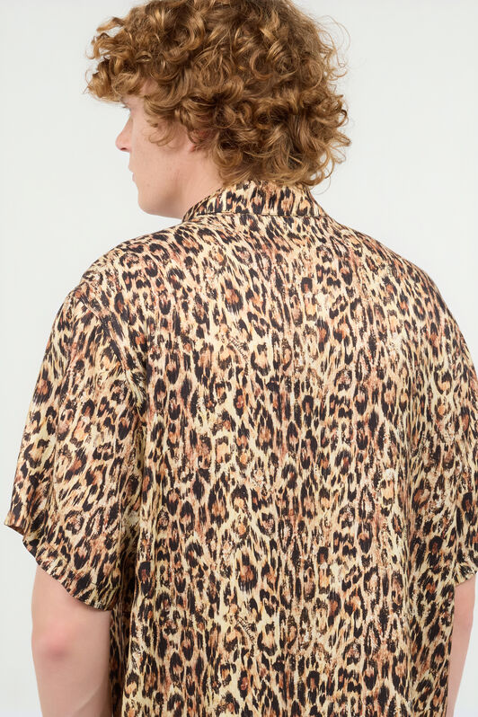 JC Hemd Jaguar Skin Mit Monogramm JC Hellbraun UFM011-UF106