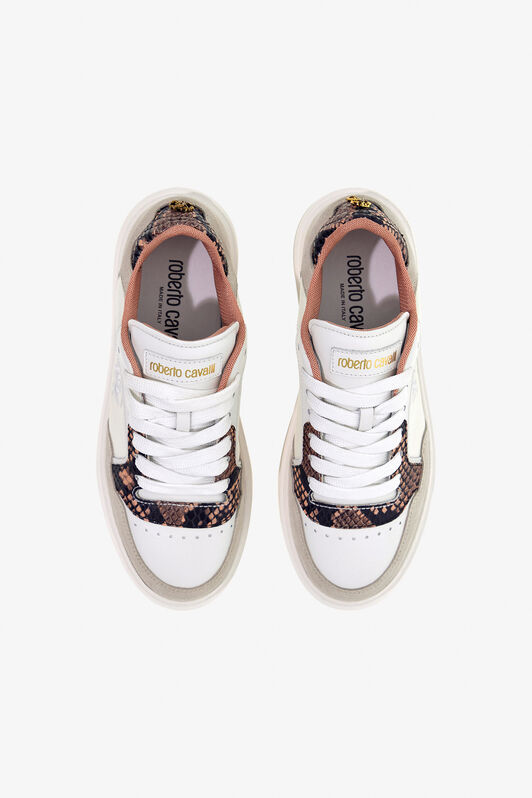 RC Low-Top-Sneaker Weiß/Braun TKS136-PZD00
