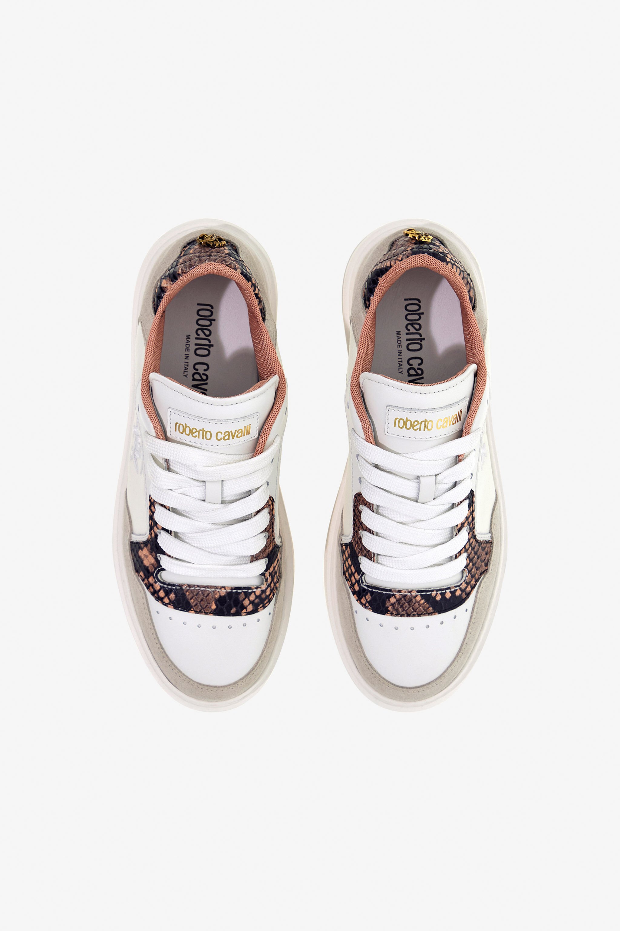 RC Low-Top-Sneaker Weiß/Braun TKS136-PZD00