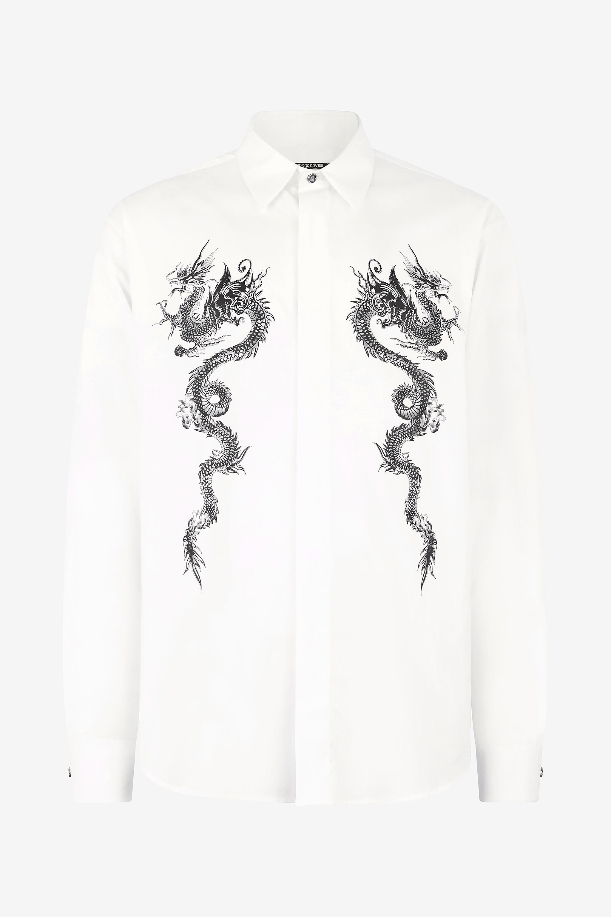 RC Cotton Shirt with Dragons Blanc VNT712-CH026