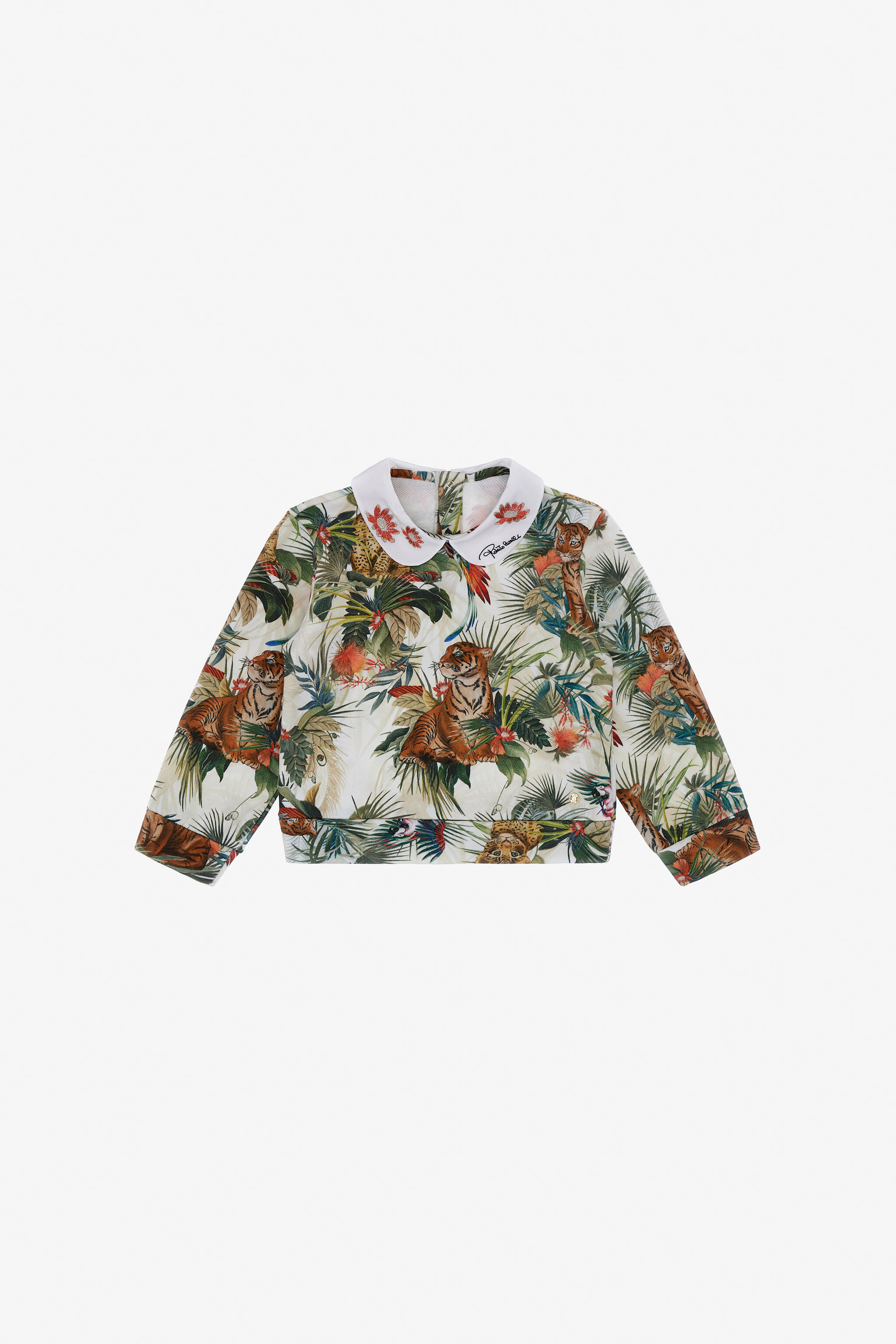 JU Printed Sweatshirt Grün SJT932-5OI95