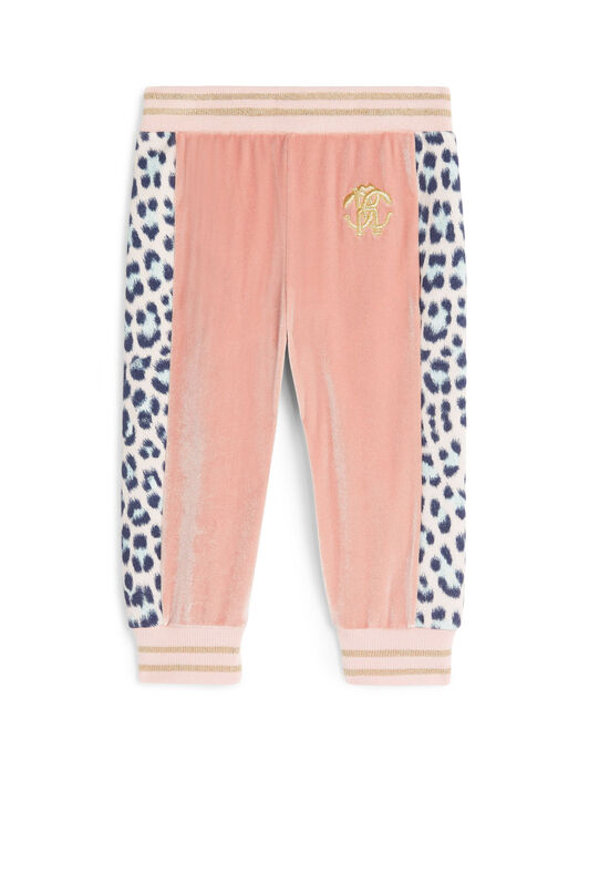 JU Jogginghose mit Leopardenmuster und Samt JU Jogginghose mit Leopardenmuster und Samt SEASHELL PINK LJT226-VL002