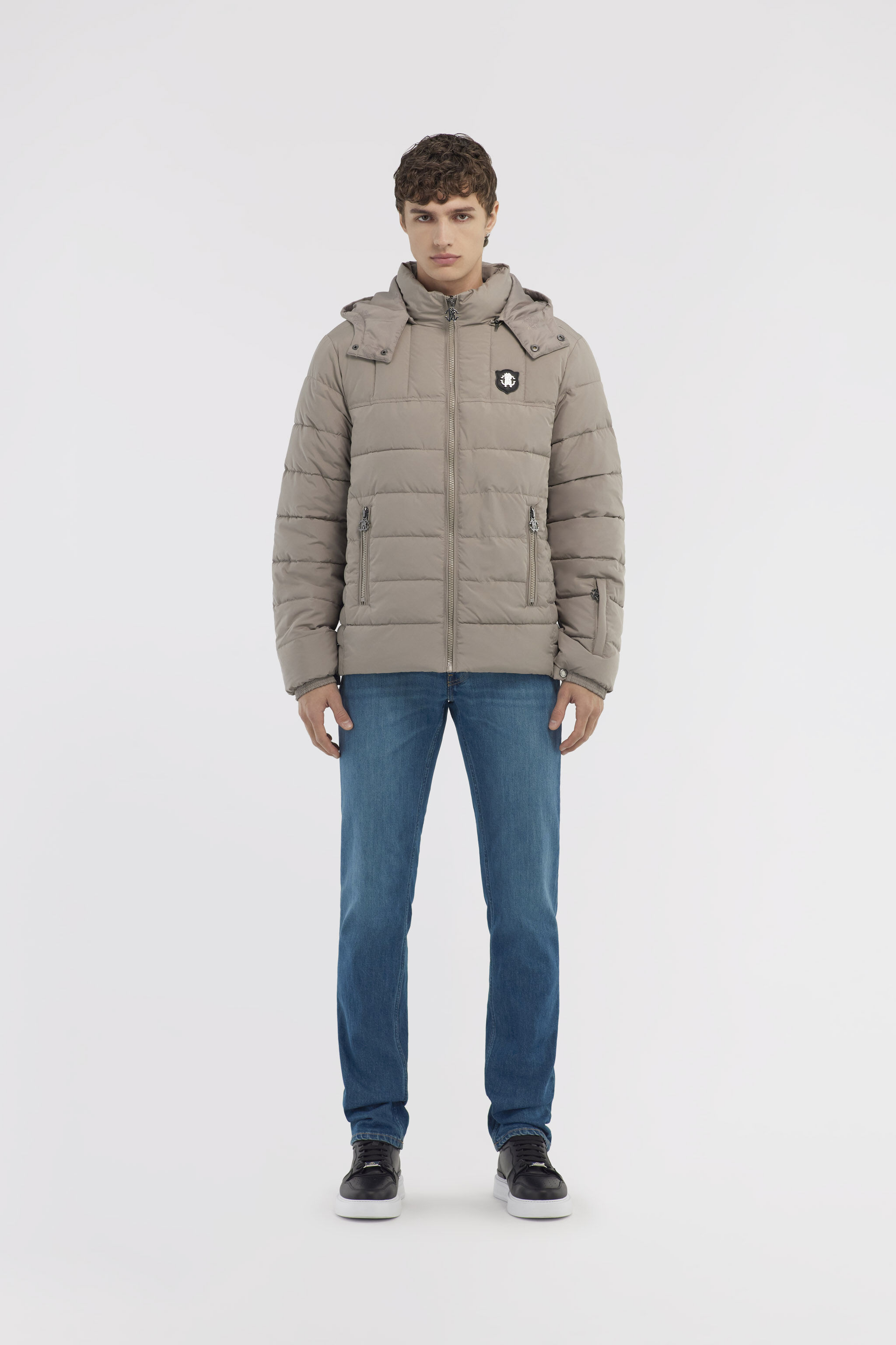 RC Padded down jacket with logo Gray NOT40G-SB001