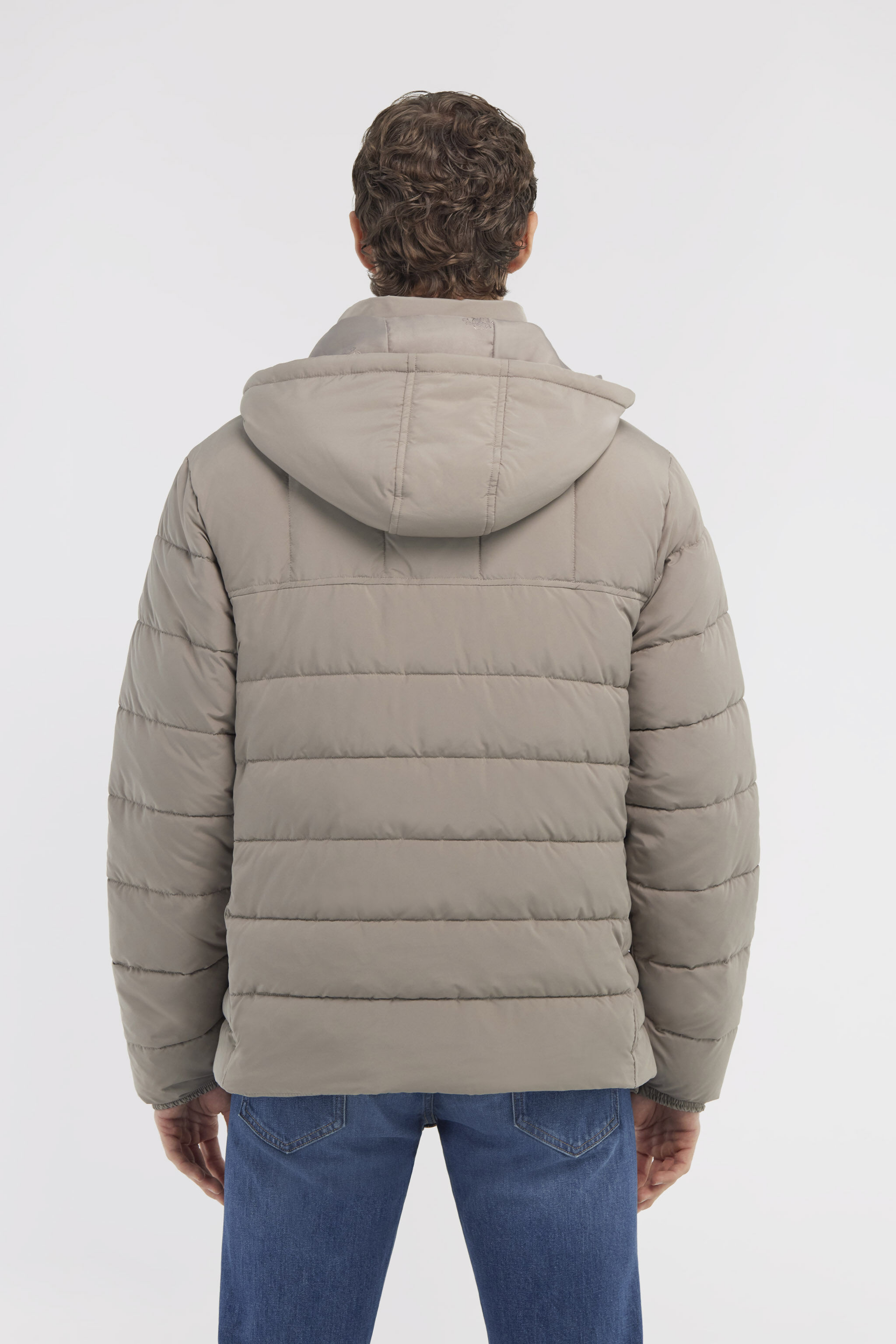 RC Padded down jacket with logo Gray NOT40G-SB001