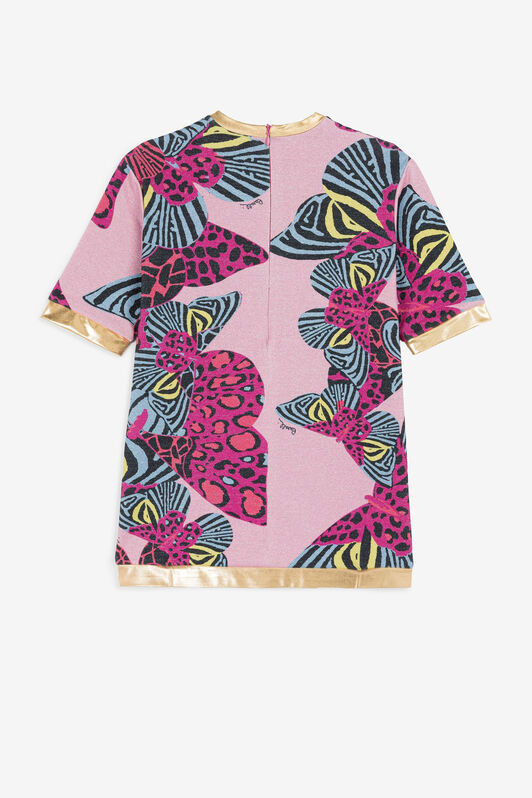 JU Butterfly-Print Dress JU Butterfly-Print Dress Fuchsia PJT115-JFE44