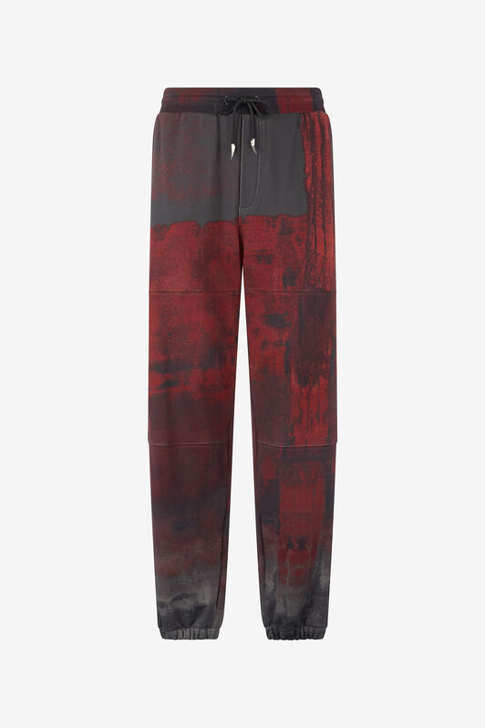 RC Cotton Pants with Drawstring and Fang Black/Red VNT25B-FOP69