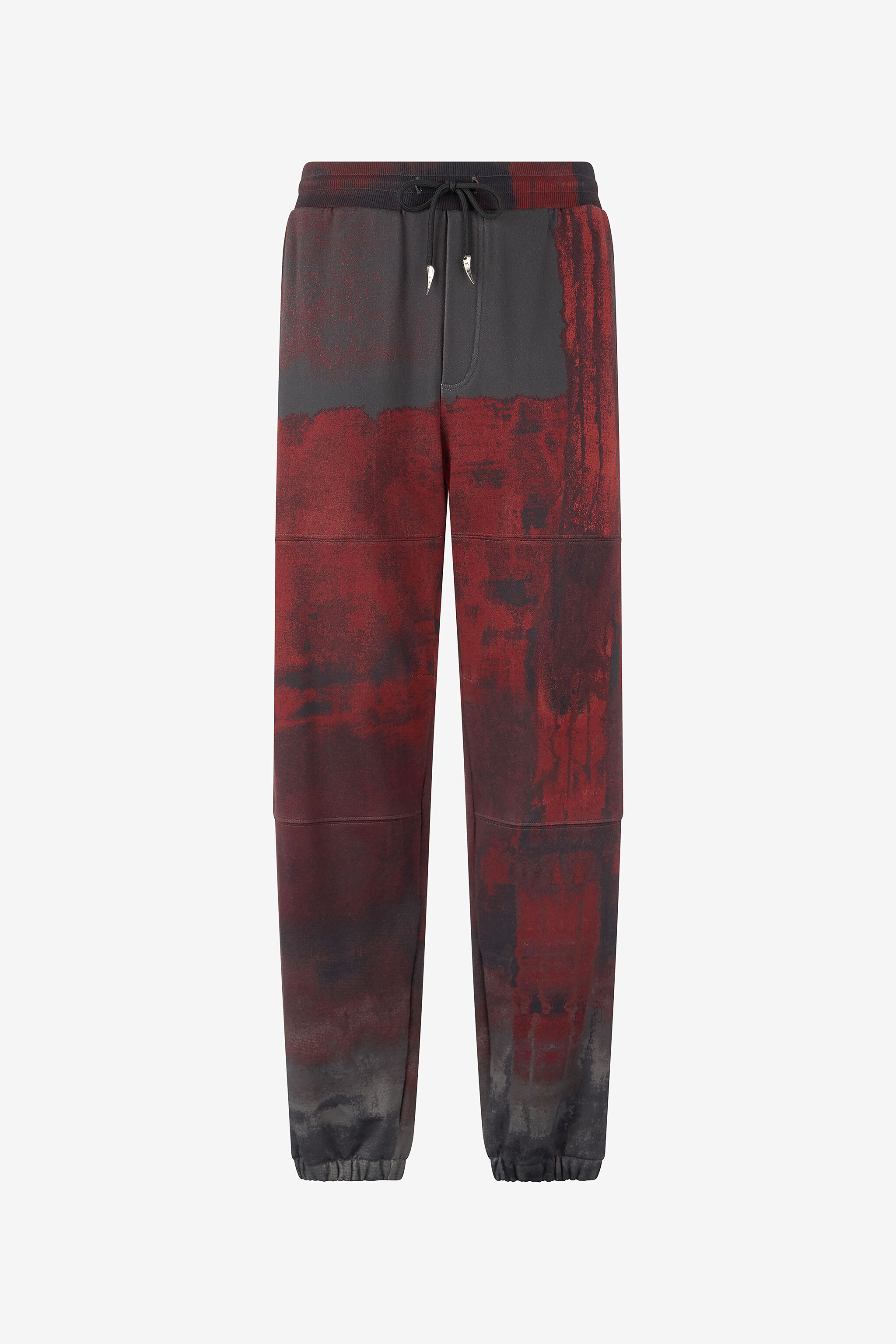 RC Cotton Pants with Drawstring and Fang Black/Red VNT25B-FOP69