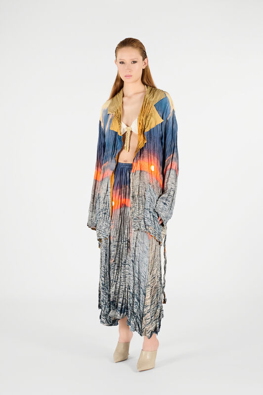 RC Sunrise Print Jacket Blue/Orange UWT400-4QN96