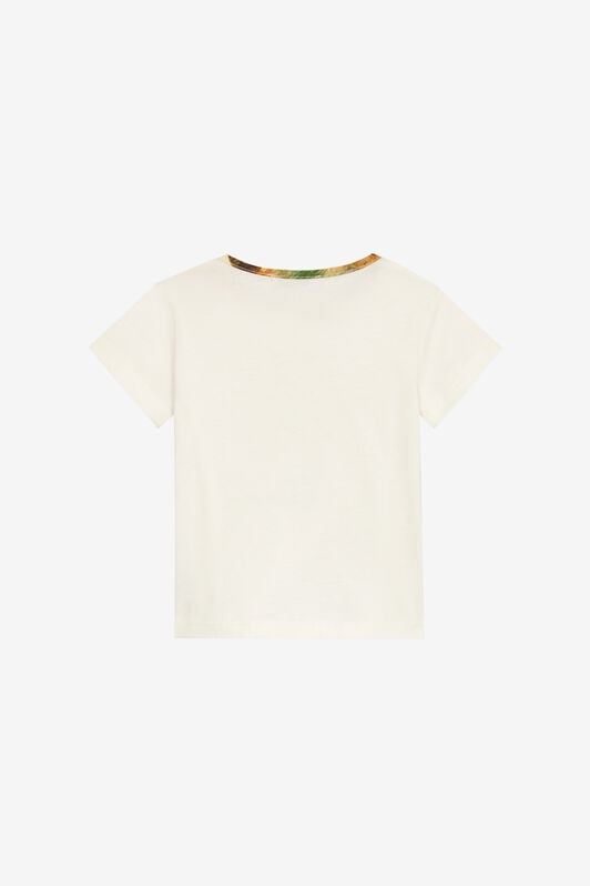 JU T-Shirt Avec Monogramme RC Et Logo Dorés Bleu clair UJT666-JD001