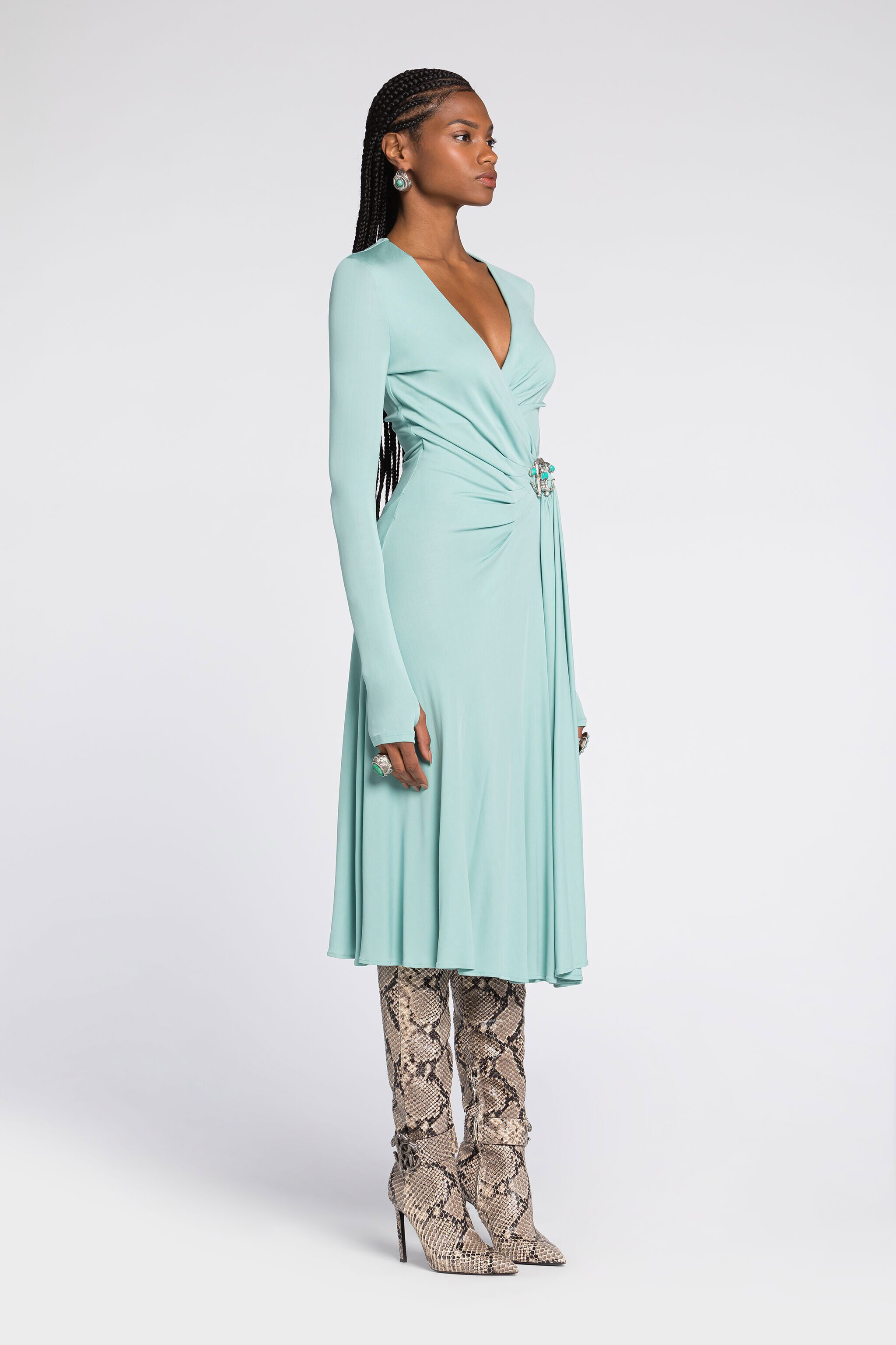 RC Mirror Snake Dress LIGHT BLUE RKT112-JJ051