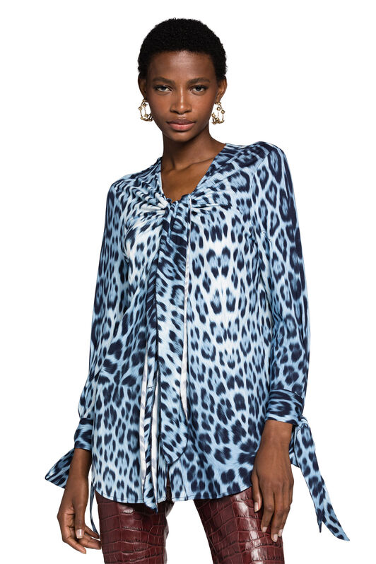 RC Blue Leopard Shirt Light blue KOT70B-6DS06