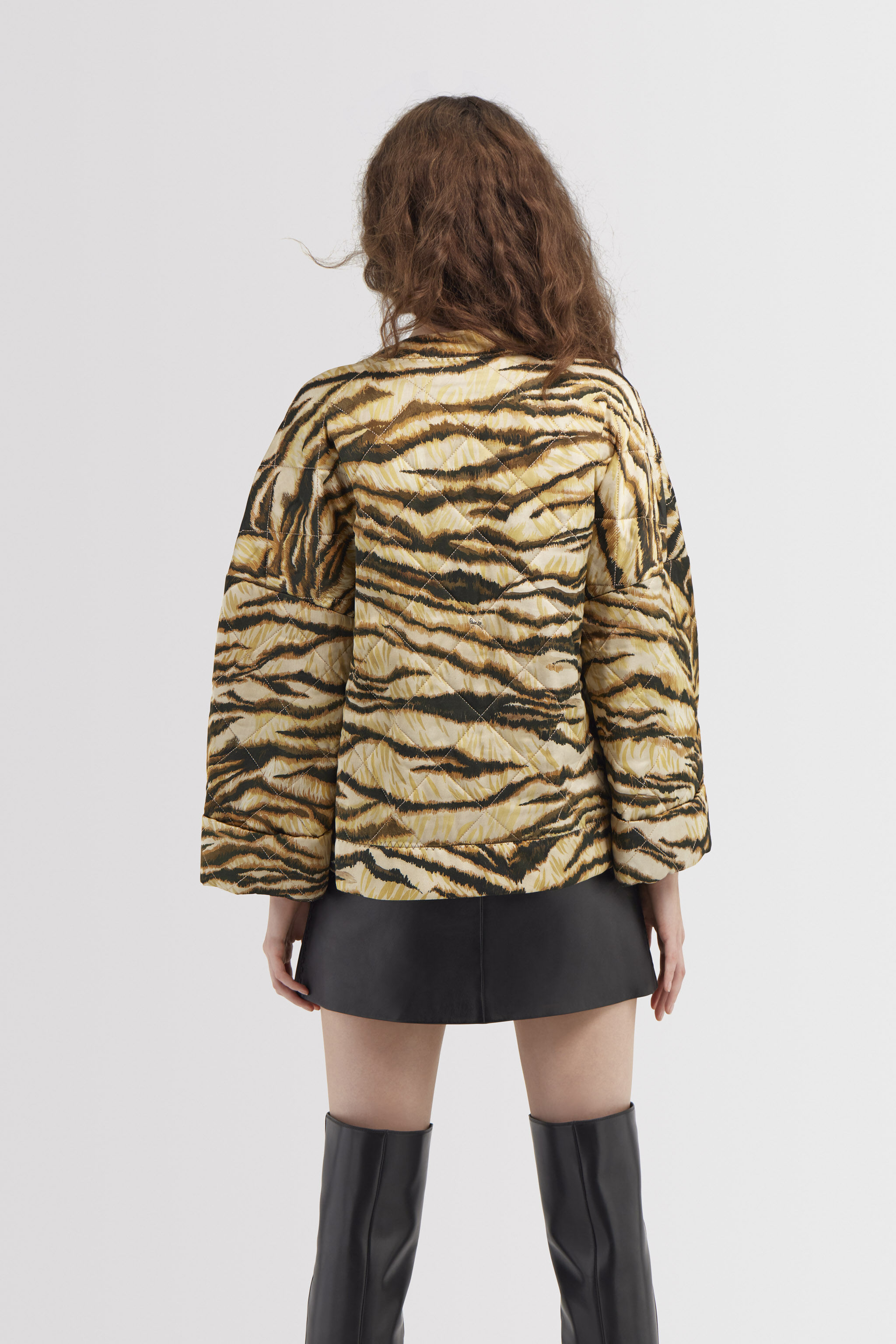 RC Jacket with Tiger print Light Brown RKT400-RYH26