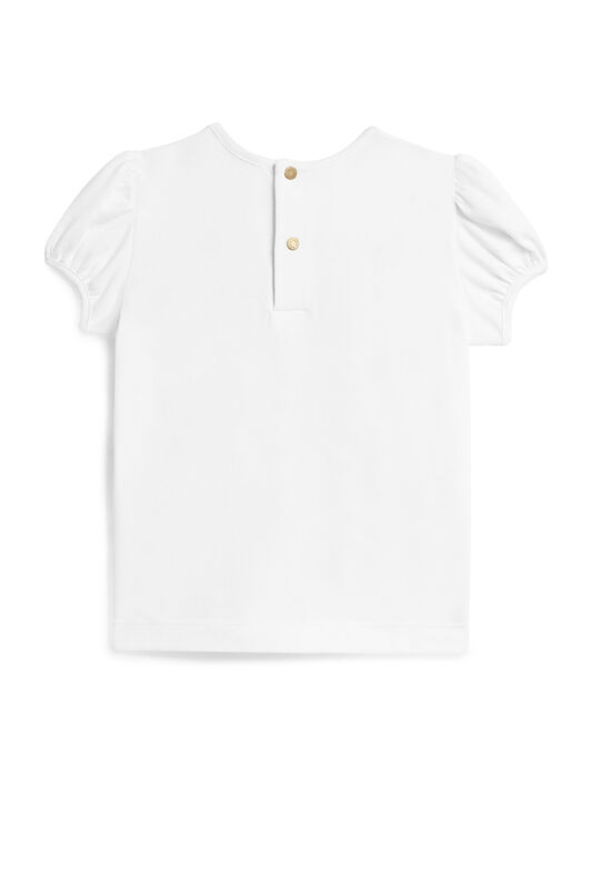 JU White tiger print T-shirt MILKY WHITE IJT625-JV025