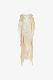 ${brand} Kaftan aus Satin mit dem Print Ray Of Gold ${colorDescription} ${masterID}