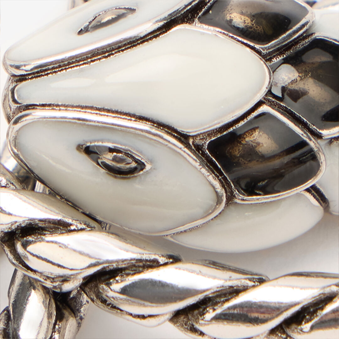 RC Snake And Fang Necklace Silver URG001-AM021