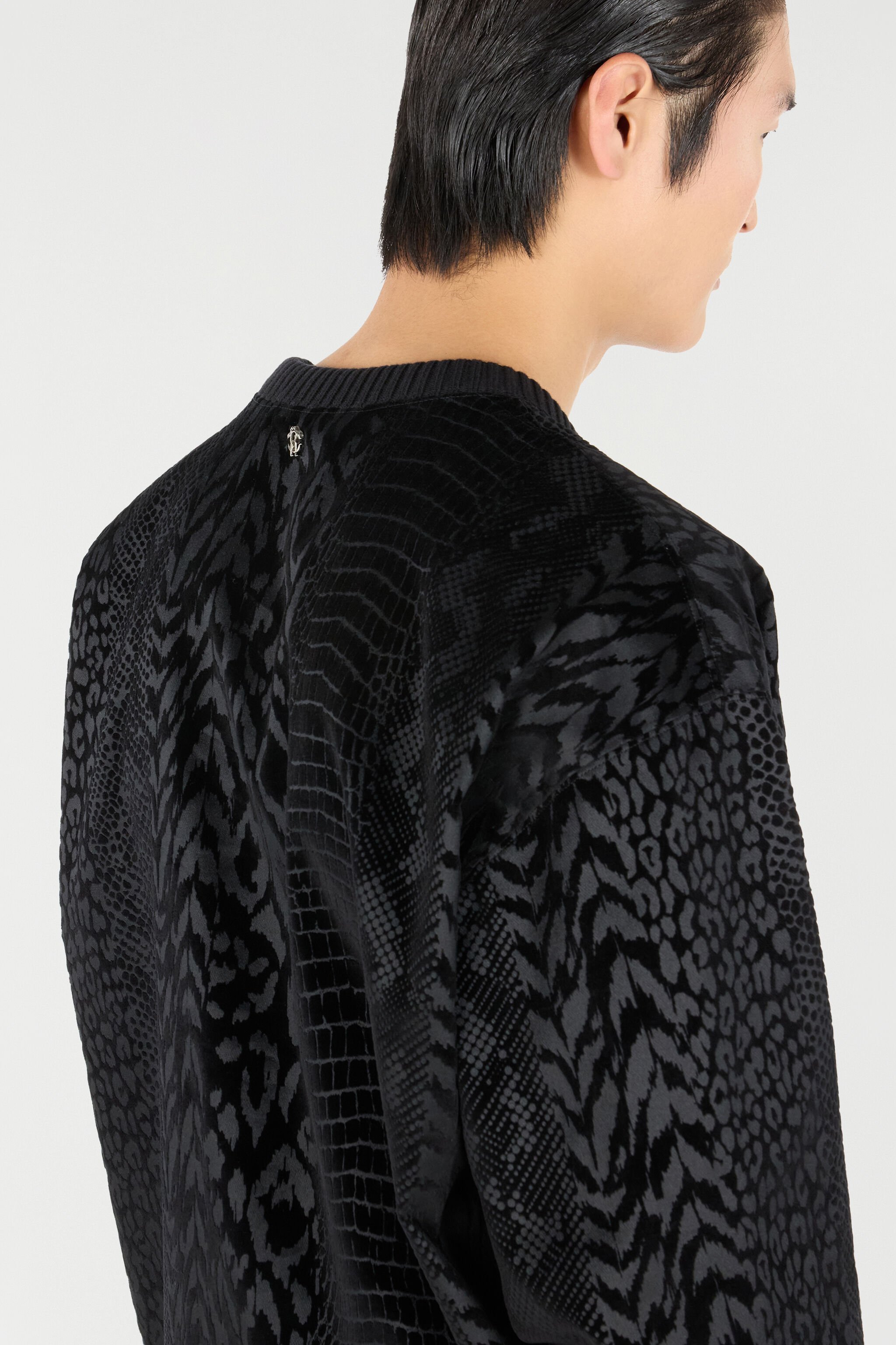 RC Sweatshirt With Animal Print Black URT68Y-CJ007