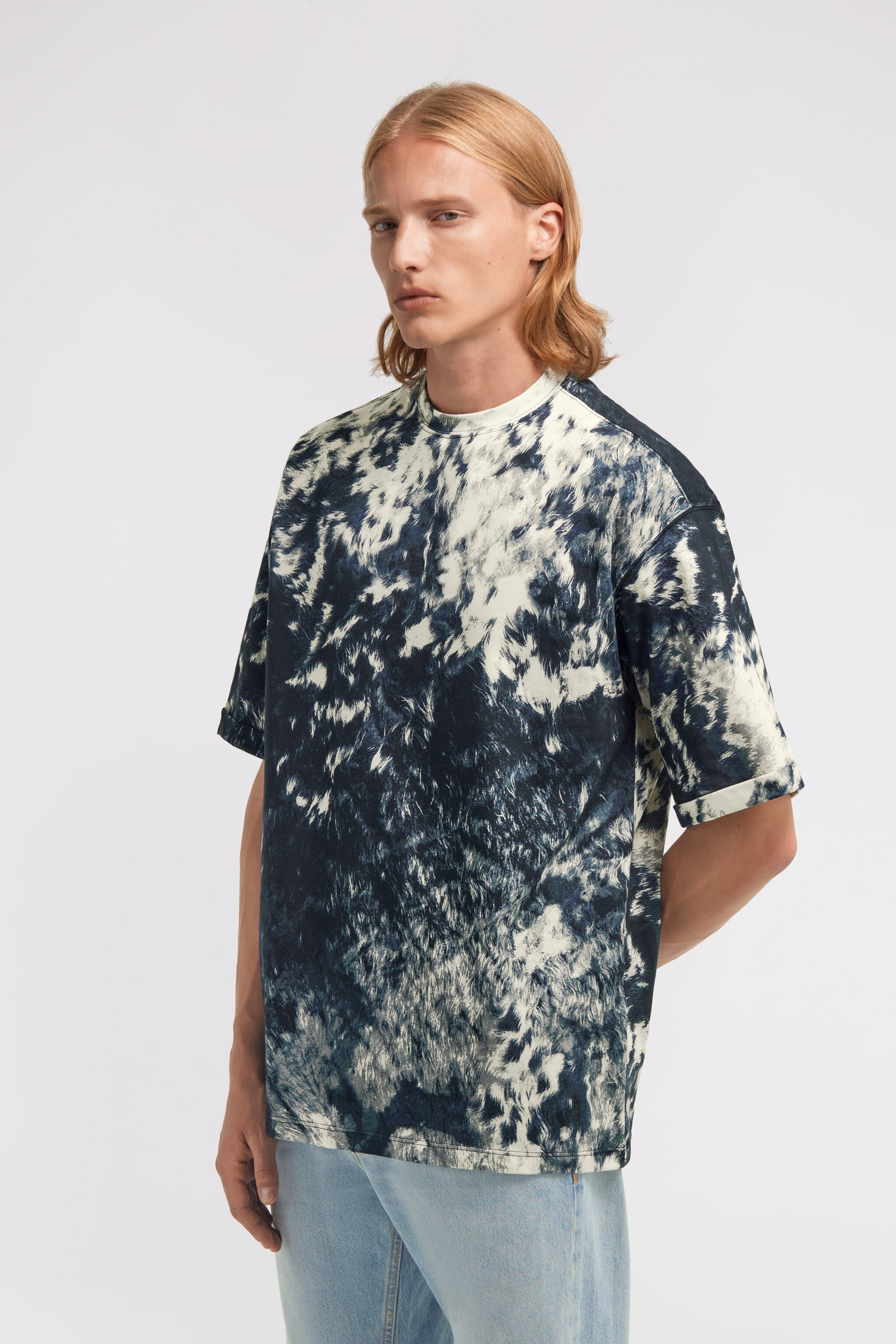 RC Appaloosa Print T-shirt Blue TRT62O-3PN08