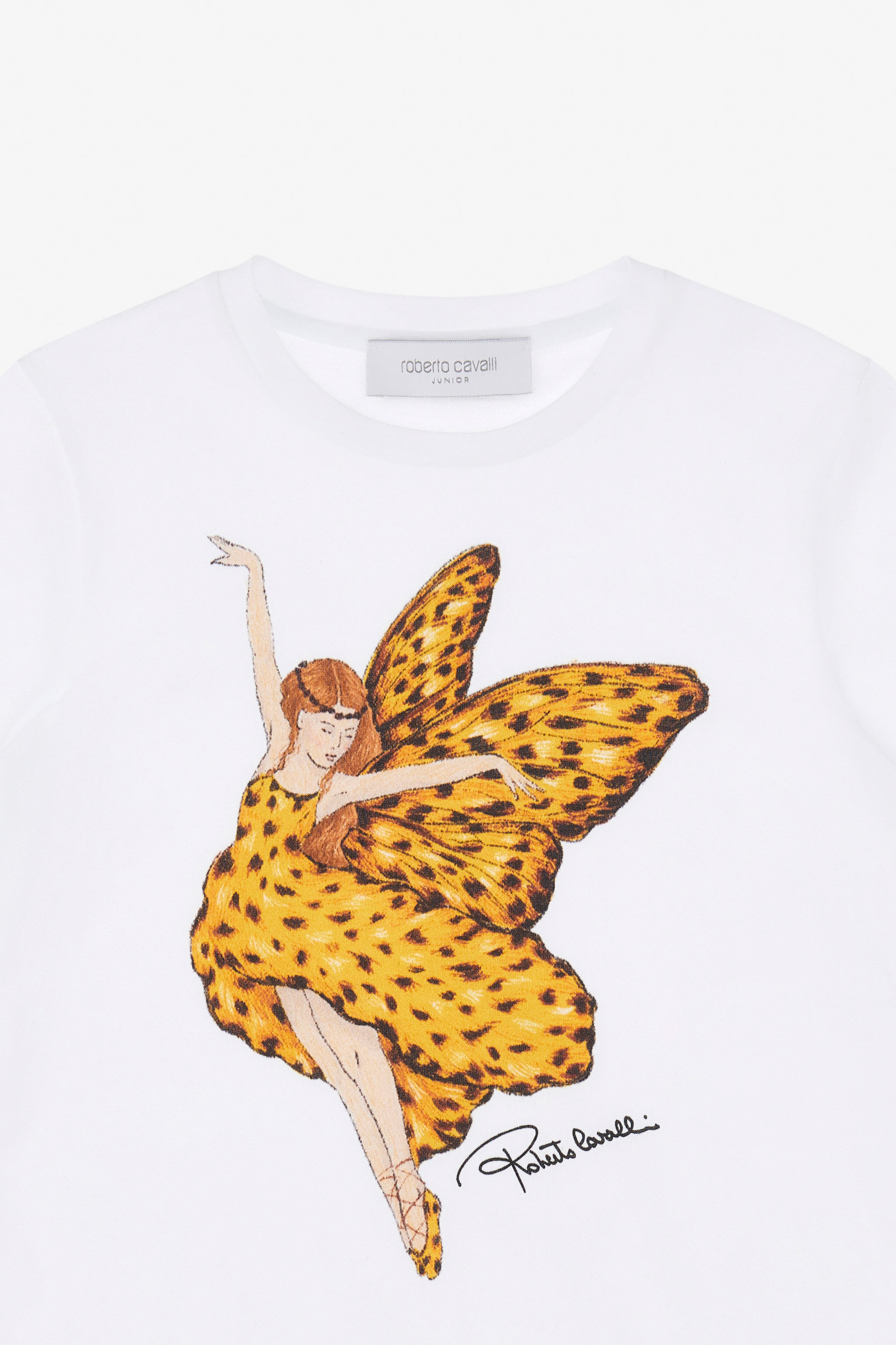 JU T-Shirt Con Fata Jaguar Skin OPTICAL WHITE TJT64O-JD001