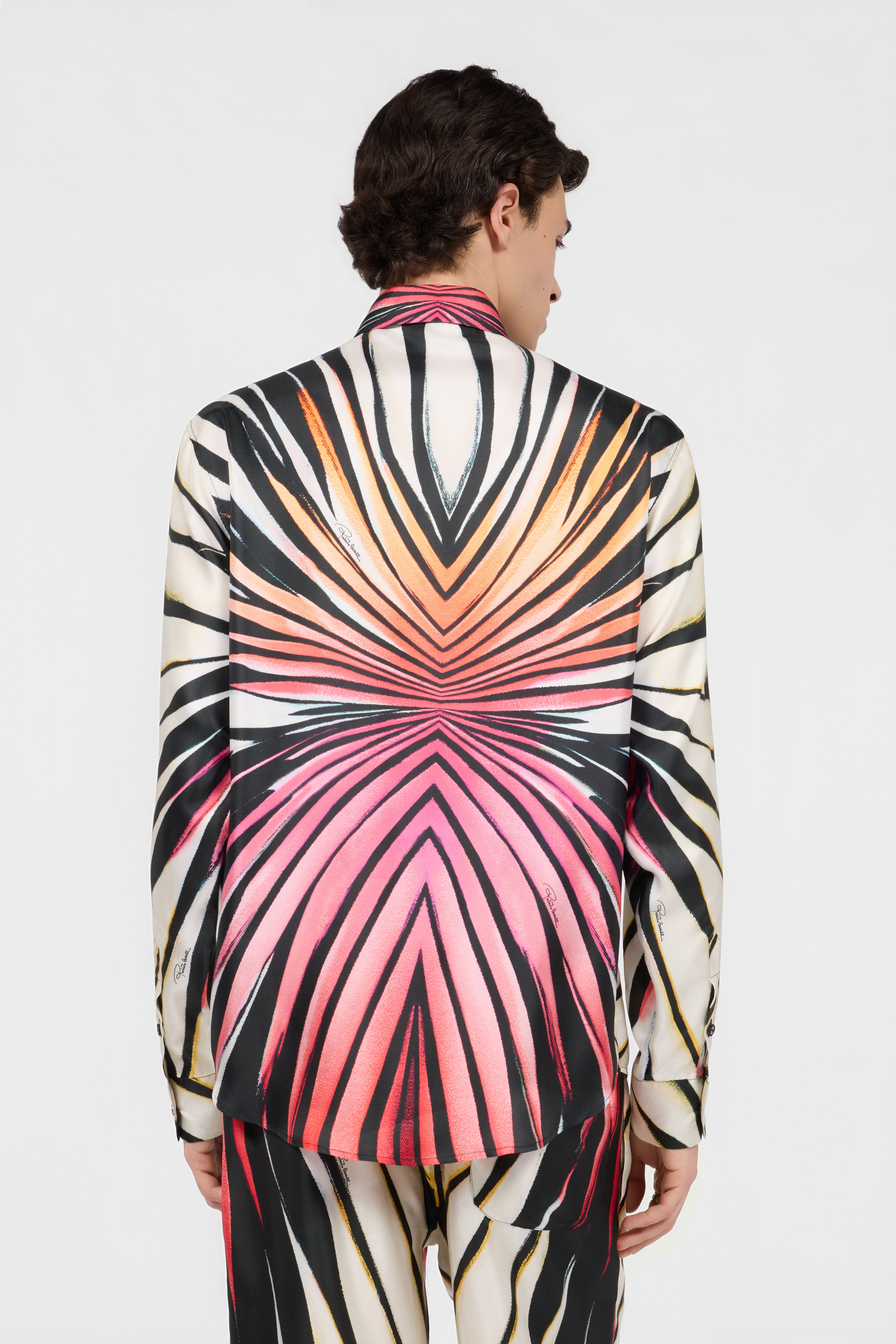 RC Ray Of Paradise Print Shirt CORAL PINK XRT720-4QM33