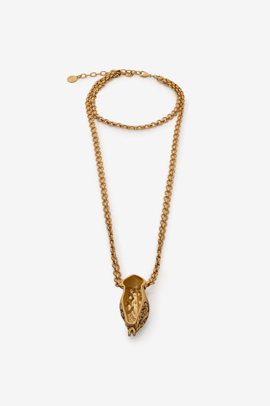 RC Antiqued Gold and Black Necklace with Snake Head RC Antiqued Gold and Black Necklace with Snake Head OLD GOLD/BLACK WWG005-AM061