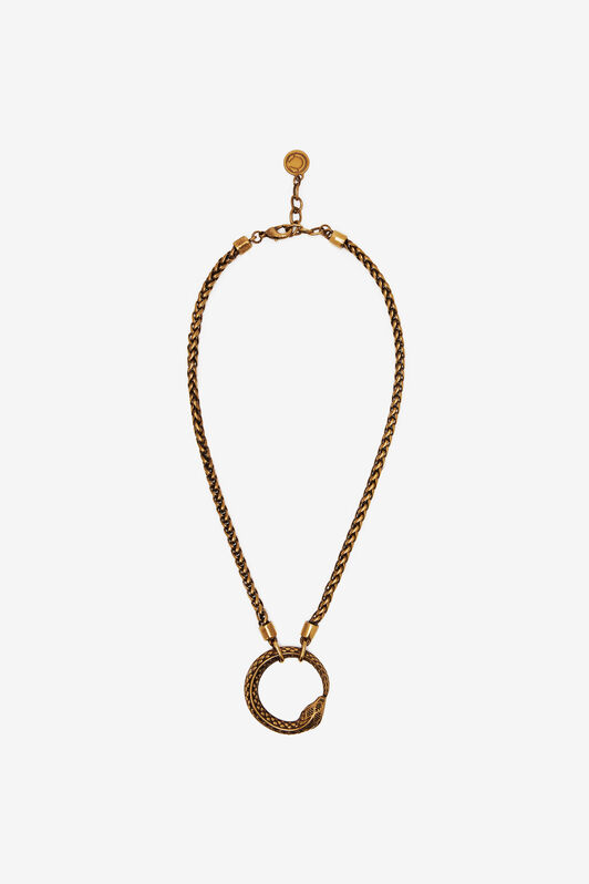 RC Collar Con Colgante Serpiente Oro UKG008-AM001