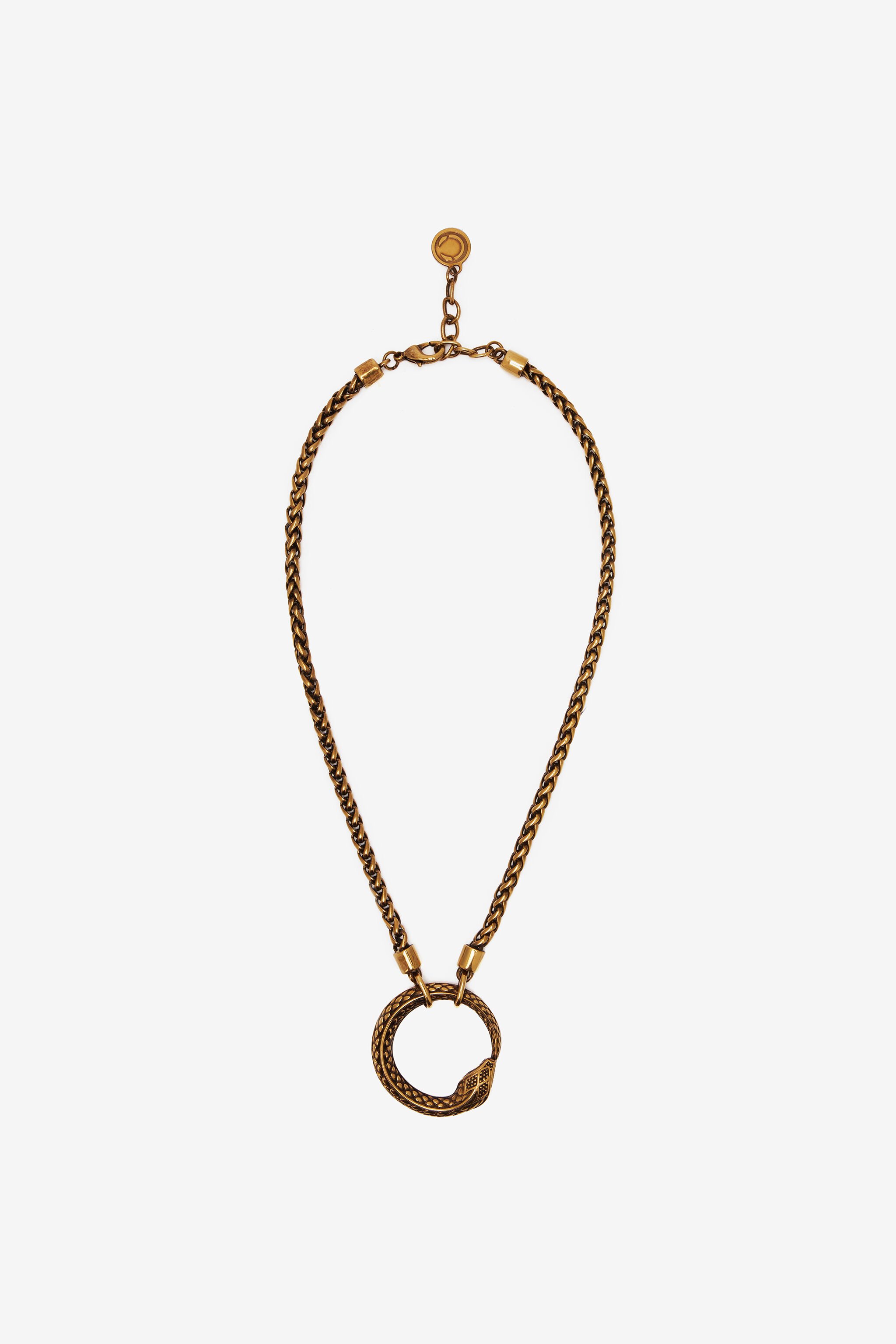 RC Collar Con Colgante Serpiente Oro UKG008-AM001