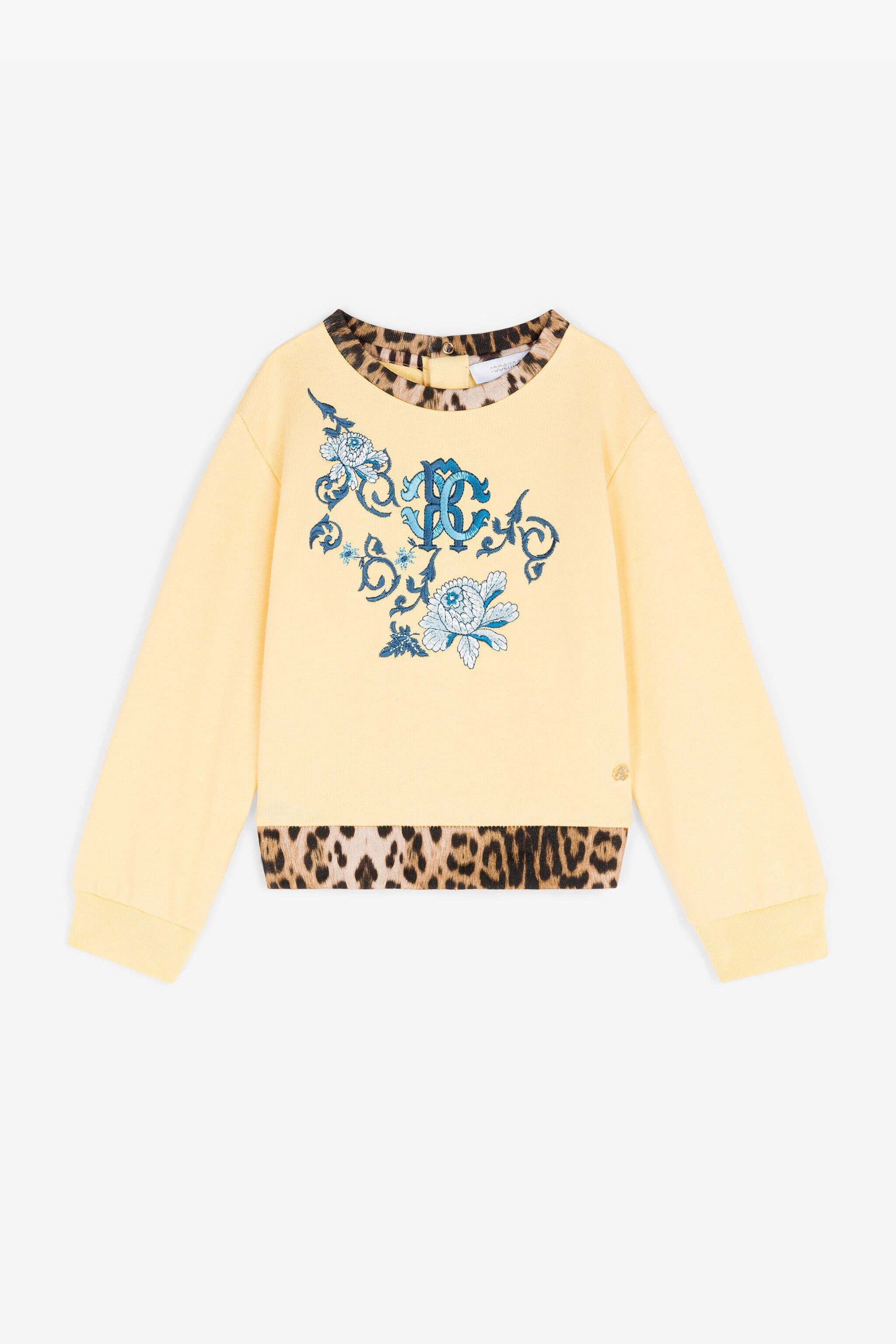 JU RC Monogram Cotton Sweatshirt Yellow RJT900-CF050