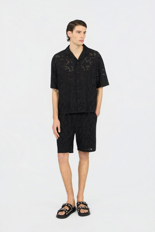 JC Black Trousers Bermuda BLACK WFT021-WF048