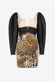 ${brand} Leopard-print mini dress ${colorDescription} ${masterID}