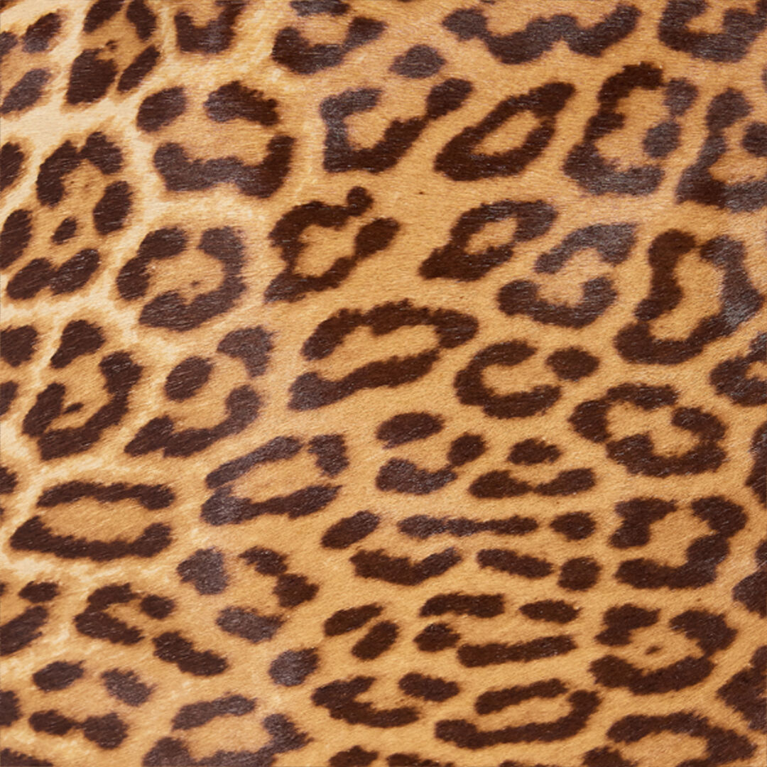 RC Minigonna In Pelle Con Stampa Leopard Skin Marrone VKP300-ZV012