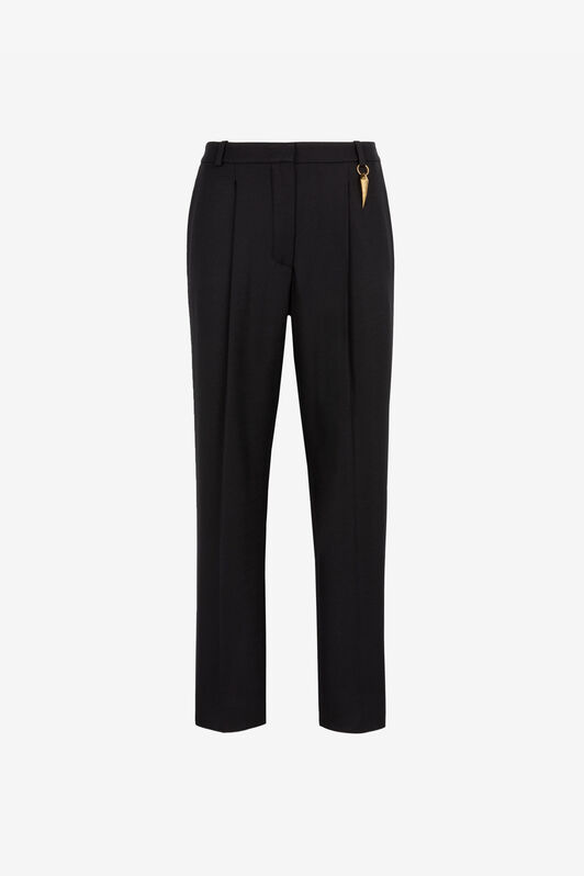 RC Pantaloni crop con zanna Nero QKR206-GA077