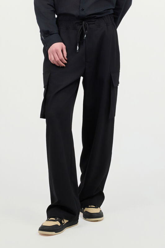 JC Pantalon Avec Poches Cargo Noir UFT003-UF017
